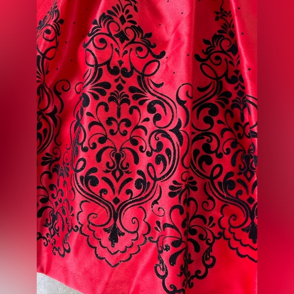 Bonnie Jean, little girl 6X red and black dress excellent condition - Picture 7 of 12